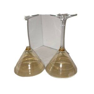 MCM vintage iridescent martini glasses 8 inches high